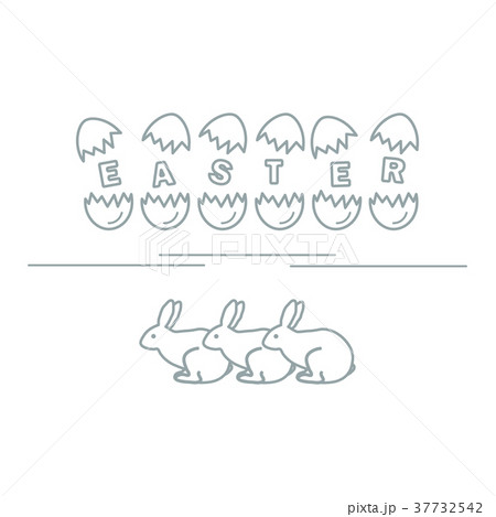 Cute vector illustration with symbols for Easter. 37732542