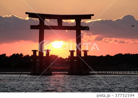 浜名湖 弁天島の夕刻 浜名湖 弁天島の夕刻 37732594