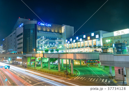 黒崎駅前通り夜景【福岡県北九州市】 37734128
