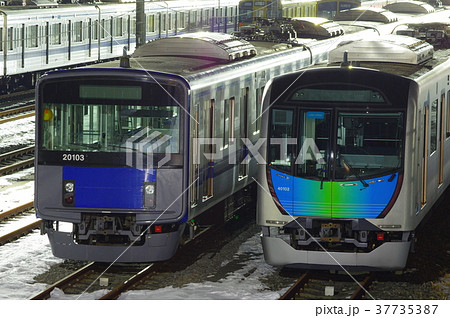 小手指車両基地の西武線 37735387