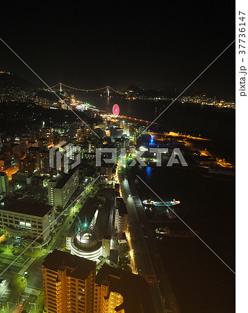 関門海峡（夜景） 37736147