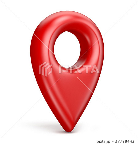 Red map pointer 3D Red map pointer 3D 37739442