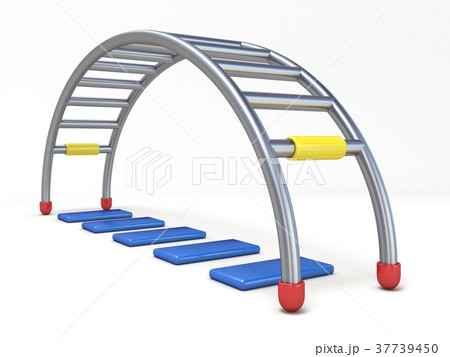 Children park toy climbing bridge 3D 37739450