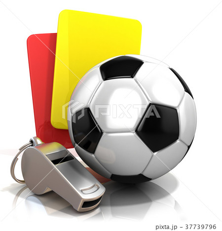 Football concept. Penalty (red and yellow) card Football concept. Penalty (red and yellow) card 37739796