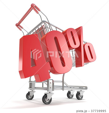 40% - forty percent discount shopping cart 37739995