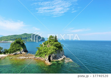 大分県 姫島 観音崎の写真素材