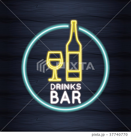 Drinks bar neon lights 37740770
