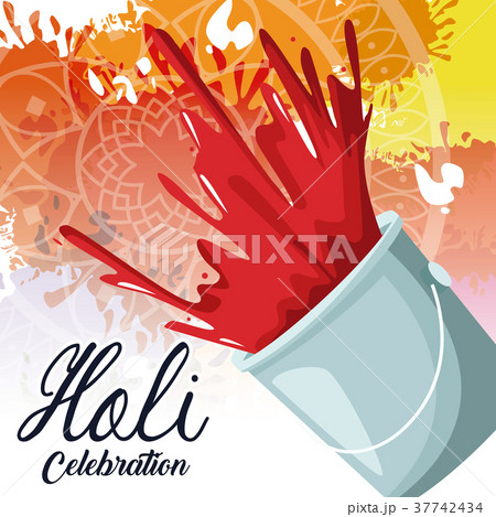 Holi celebration design 37742434