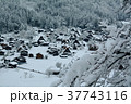 雪の白川郷合掌集落 37743116