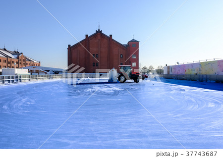 横浜雪化粧(2018年1月)　赤レンガ倉庫スケートリンク 37743687