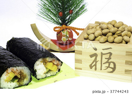 節分（豆、恵方巻、飾り） 37744243