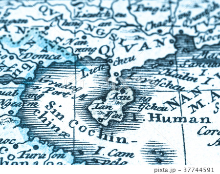 古地図 中国・海南島 古地図 中国・海南島 37744591