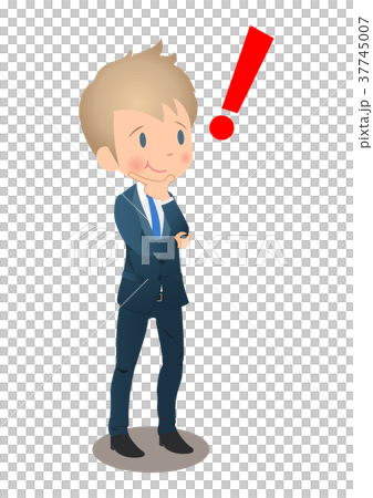 Young male businessman in suit came up Young male businessman in suit came up 37745007