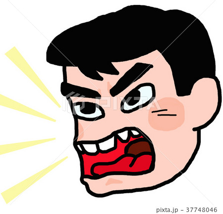 大声の男性のイラスト素材