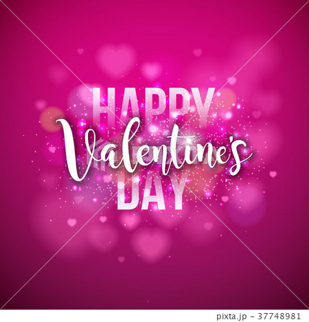 Happy Valentines Day Design with Holiday Typograhy Happy Valentines Day Design with Holiday Typograhy 37748981