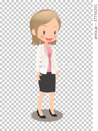 Young female employee in suit shape Young female employee in suit shape 37750201