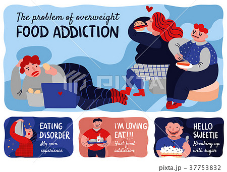 Gluttony Horizontal Banners Set 37753832