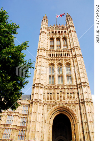 ロンドンの英国国会議事堂の写真素材