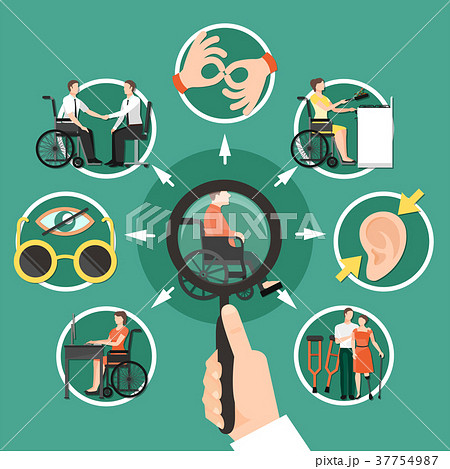Disabled Person Composition 37754987