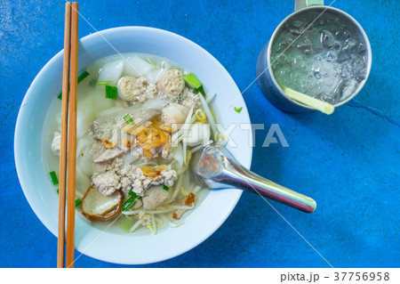Thai chinese style noodle. Thai chinese style noodle. 37756958