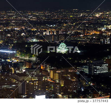 Aerial view Nagoya Castle 37757443