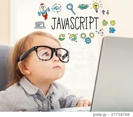 JavaScript text with toddler girl JavaScript text with toddler girl 37758706