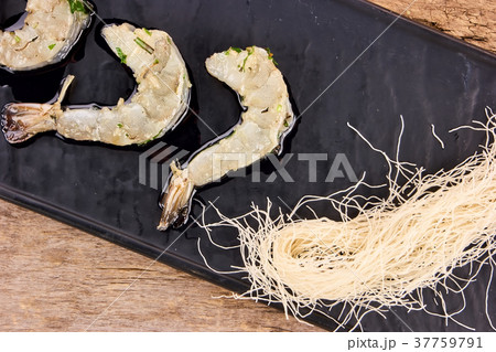 White cooked prawns, close up. White cooked prawns, close up. 37759791