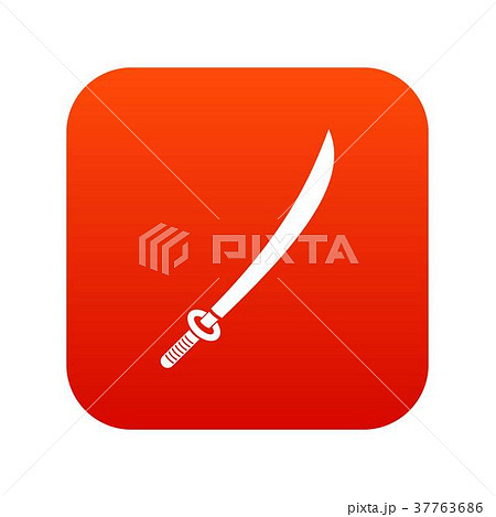 Katana icon digital red 37763686