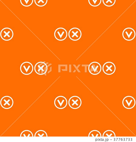 Signs of choice of tick and cross pattern seamless Signs of choice of tick and cross pattern seamless 37763733