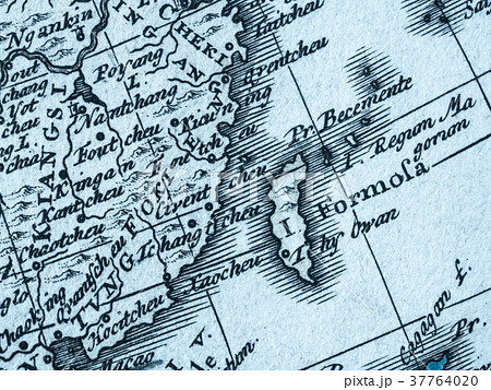 古い世界地図　台湾 37764020
