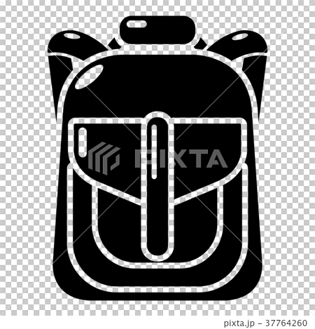 Backpack element icon, simple black style 37764260