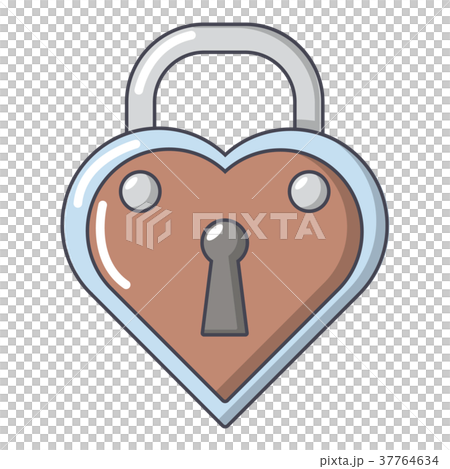Lock decorative icon, cartoon style 37764634