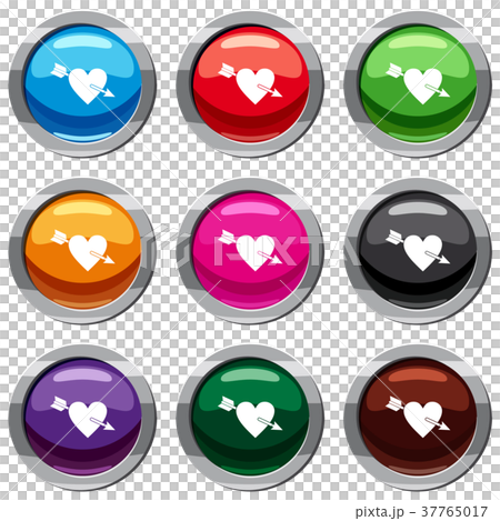 Heart with arrow set 9 collection 37765017