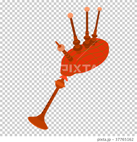 Bagpipe icon, isometric style 37765162