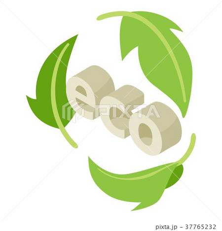Ecology icon, isometric style Ecology icon, isometric style 37765232