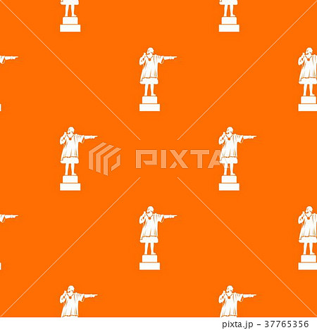 Columbus monument pattern seamless 37765356