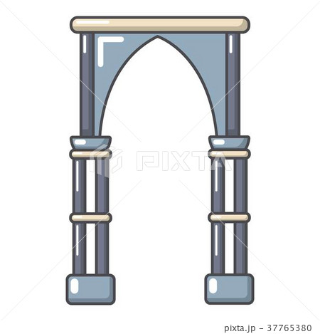 Archway construction icon, cartoon style 37765380
