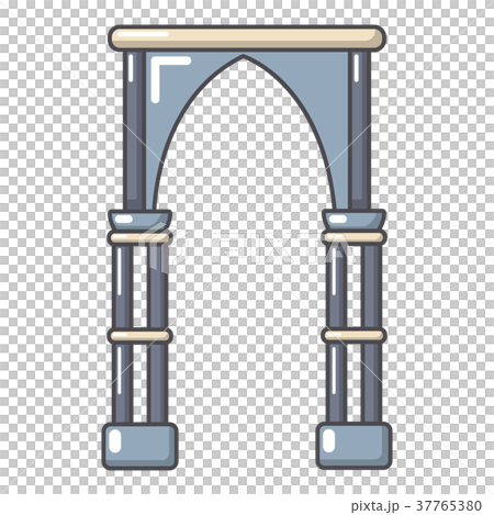 Archway construction icon, cartoon style 37765380