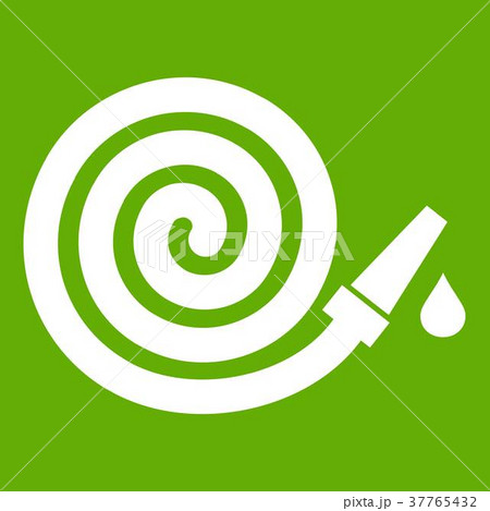 Garden hose icon green 37765432