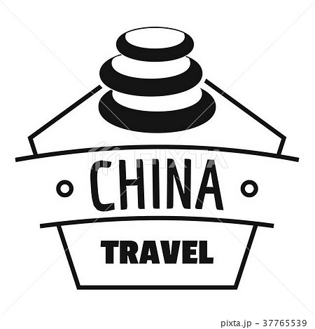China trip logo, simple black style 37765539
