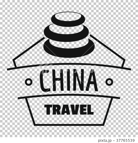 China trip logo, simple black style 37765539