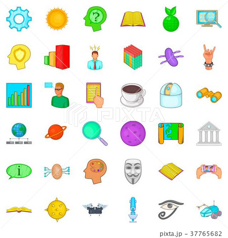 Shield icons set, cartoon style Shield icons set, cartoon style 37765682