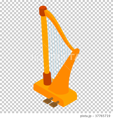 Harp icon, isometric style Harp icon, isometric style 37765719