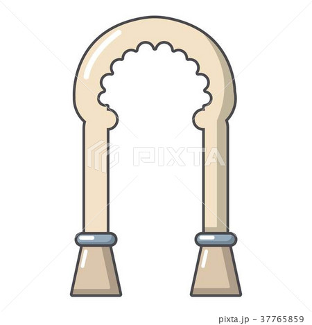 Archway decor icon, cartoon style Archway decor icon, cartoon style 37765859