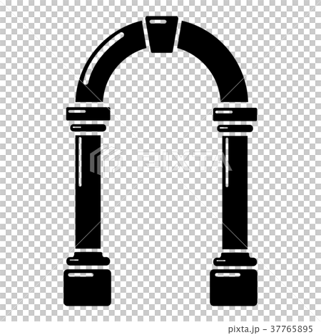 Archway concrete icon, simple black style 37765895