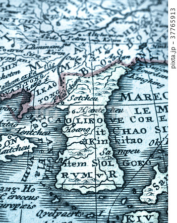 古い世界地図　朝鮮半島 37765913
