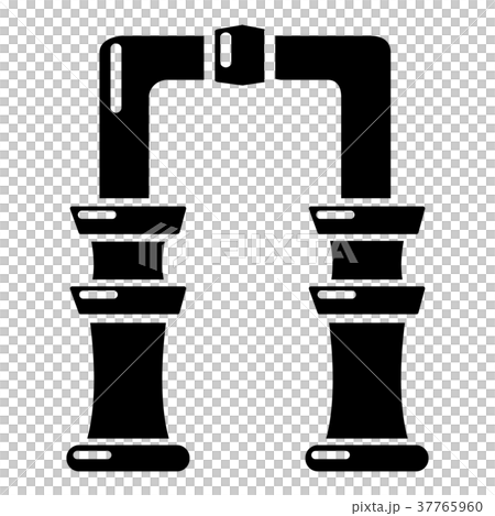 Archway icon, simple black style 37765960