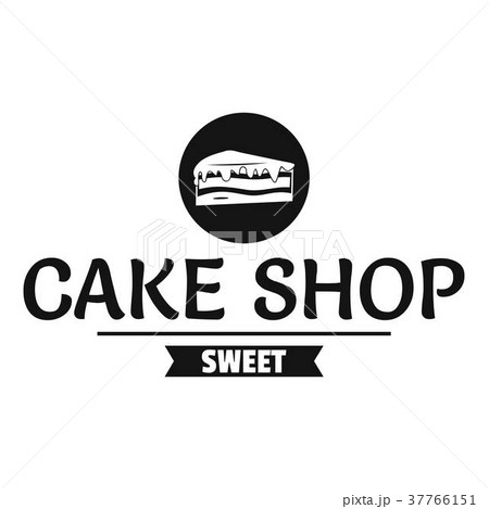 Cake shop logo, simple black style Cake shop logo, simple black style 37766151