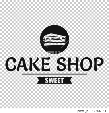 Cake shop logo, simple black style Cake shop logo, simple black style 37766151