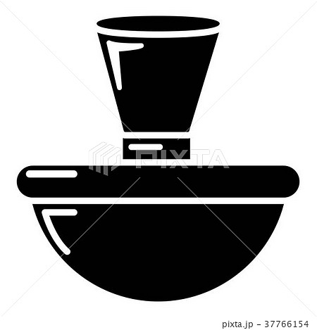 Perfume bottle london icon, simple black style 37766154